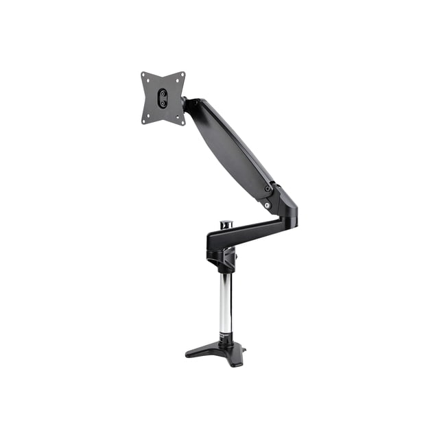 StarTech.com Desk Mount Monitor Arm for Single VESA Display up to 32" or 49" Ultrawide 8kg/17.6lb, Full Motion Articulating & Height Adjustable w/ Cable Management, C-Clamp, Grommet Mount - Single Monitor Arm - Mounting kit (arm assembly, VESA mount) - full-motion adjustable arm - for monitor - solid steel - screen size: 32"-49" - desk-mountable