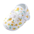 thumbnail image 1 of NOKIO Baby Girls Soft Sole Shoes Baby Toddler Walkings Bow Sandals First Walkings Crib Shoes with Memory Foam Insole and Non-Slip Flex Sole for Early Steps, 1 of 7