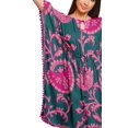 thumbnail image 4 of Moomaya Robe Courte de Caftan de Plage, Robe de Couverture Imprimée, Kaftan pour Femmes, Tenue de Plage, Couverture, 4 of 4