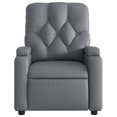 thumbnail image 5 of vidaXL Fauteuil Inclinable de Massage en Similicuir Gris, 5 of 5