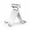 Silver, variant on Amdohai JR-ZS206 Desktop Cellphone Bracket Multifunctional Folding Portable Aluminum Phone/Tablet Stand Holder Grey