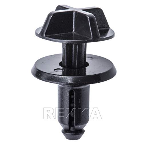 Rexka 15pcs Fender Liner Rivet Radiator Sight Shield Push-Type Retainer Compatible with Ford W705957-S300 W706519-S300 F-150 Mustang Fusion