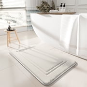 Staron Bath Mats for Bathroom, 24x16 Bath Rugs for Bathroom, Extra Soft Absorbent Bathroom Mat, Machine Washable Non Slip Bath Mat for Bathroom Floor, Tub and Shower