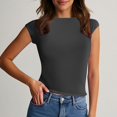 thumbnail image 1 of BLCHUNen Débardeurs pour Femmes Tendance Sans Manches à Enfiler Col Rond Coupe Ajustée Extensible Léger Entraînement Sport Actif Décontracté Hauts, 1 of 7