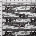 thumbnail image 4 of oneOone Polyester Spandex Dark Gray Fabric Kids Sewing Craft Projects Fabric Prints By Yard 56 Inch Wide, 4 of 4