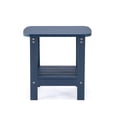 thumbnail image 3 of Backyard Lifestyles Outdoor Side Table with Shelf - Polycarbonate - Navy Blue, 3 of 4