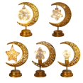 thumbnail image 4 of Muslim Moon Lamp Ramadan Lanterns For Table Mini Iron Mid Cordless Romantic Decoration, 4 of 4