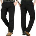 thumbnail image 2 of Men Work Multi-Pockets Cargo Pants Climbing Hiking Quick Dry for Outdoor Summer(Gray M), 2 of 3