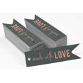 thumbnail image 2 of Inkdotpot Made With Love Text Bottle Tag Real Rose Gold Foil Favor Hang Tags Pack Of 100, 2 of 6