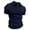 Navy, variant on Ketyyh-chn99 Linen Shirts for Men 2024 Mens Dress Shirts Short Sleeve Classic Shirts Khaki,3XL
