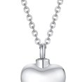 thumbnail image 3 of kurtrusly Collier Urne Commémorative Ouvrable Mode Cœur d'Amour pour Fête Action de Grâce Argent, 3 of 9