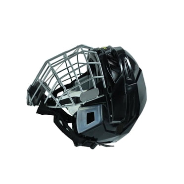 Baohd Casque de Hockey Noir avec Mentonnière Casque de Patin à Glace pour Entraînement Compétition L Noir P