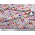 thumbnail image 3 of Soimoi Tissu Popeline de Coton Feuilles & Roses Imprimés Floraux au Mètre 56 Pouces de Large, 3 of 3