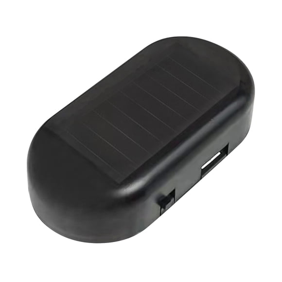 Alarme Factice de Voiture à Énergie Solaire, LED Clignotante, Lumière d'Avertissement, Matériau ABS, Facile à Installer pour la Sécurité Automobile