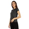 thumbnail image 4 of Inkmeso Solid Short Sleeve Basic T-Shirt For Womens Patch Pocket Casual Summer Basic Top, 4 of 7