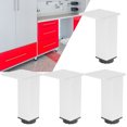 thumbnail image 4 of Pied de Meuble, Résistance à l'Usure Pied de Meuble Réglable Durable 4 Pcs Pied de Canapé Pieds Réglables, Grande Capacité de Charge Accessoire de Meuble pour Armoires Étagères 120mm, 4 of 8