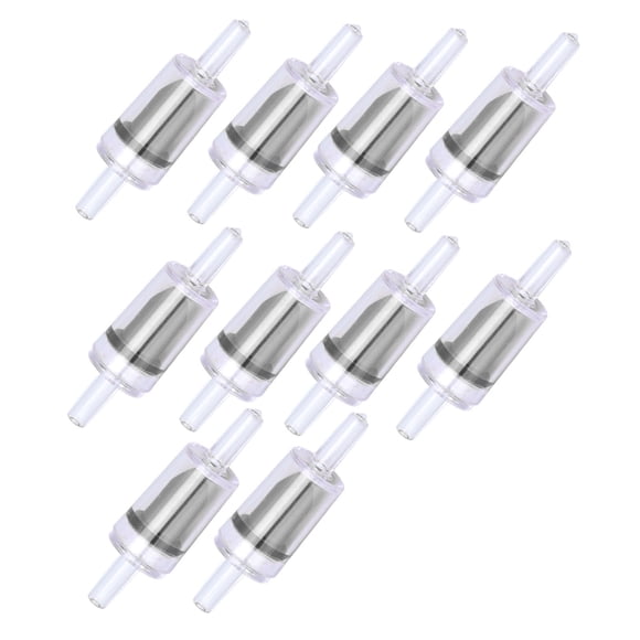 10 Pcs 4mm One Way Check Valve, PP Water Stop Valve for Air Pumps, for Fish and Aquariums