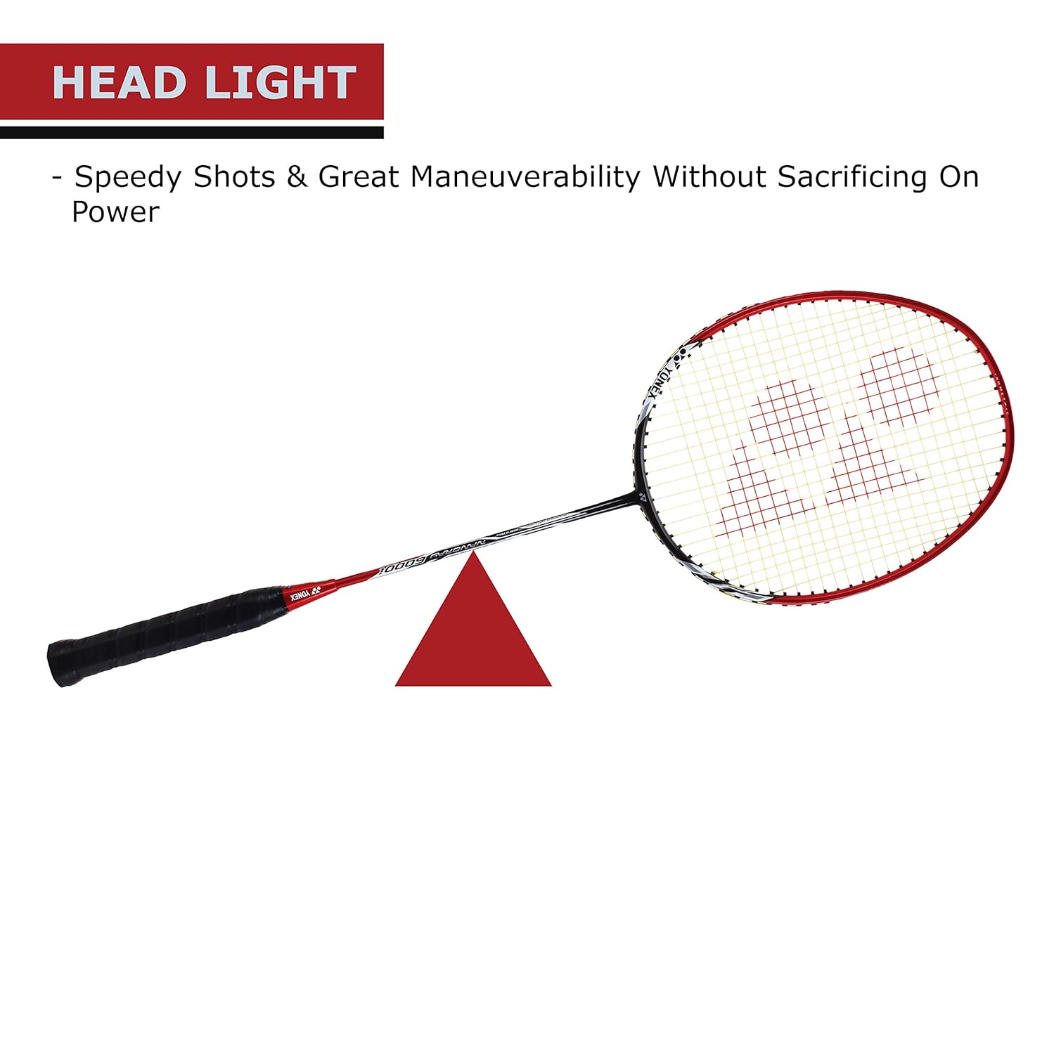 Yonex NANORAY 6000i G4 - U Aluminium Strung Badminton Racket With