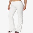 thumbnail image 3 of Pantalon de Yoga Décontracté pour Femmes Grande Taille, Basique, Taille Repliable, Confortable, en Coton Extensible, Coupe Bootcut, 3 of 7