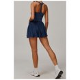 thumbnail image 4 of PISONIC Robe de Tennis et de Golf pour Femmes avec Soutien-Gorge Intégré, Short, Dos Nu, Encolure Carrée, Mini Jupe Bouffante, Robes Athlétiques avec Poches, 4 of 7