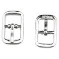 thumbnail image 2 of INSPIRE CHIC Unisex 20 Pairs Metal Leather Shoes Ornament Needle Buckle Silver Tone One Size, 2 of 6