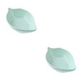 thumbnail image 4 of Langgg Feuille Forme Assaisonnement Plats Table Sauce Récipient Cuisine Couverts Casse-Croûte Assiette 7 * 11cm Vert 2Set, 4 of 6
