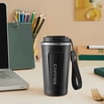 thumbnail image 4 of JWshufel Stainless Steel Coffee Mug Intelligent Temperature Display Portable Insulated Cup with Lifting Rope for Hot Cold Drinks Lightweight Easy to Carry and Clean, 4 of 4