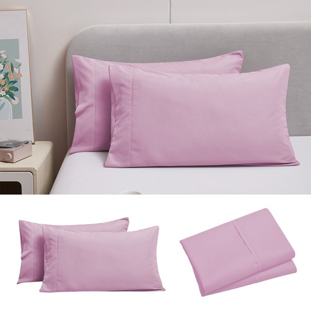 LSLJS Pillow Cases Pack Envelope Closure Soft Brushed Microfiber Fabric Shrinkage and Fade Resistants Pillow Covers 20x30 Inches, Envelope Pillowcase Pillow