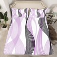 thumbnail image 2 of Erosebridal Futuristic Stripe Sheet Set Twin, Abstract Geometry Bedding Sets Twin Size, Modern Fashion Decor, 2 of 7