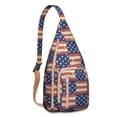 thumbnail image 1 of Modern Art Sling Backpack - Museum-Worthy Print Crossbody Bag, Fashion Forward Design, 1 of 4