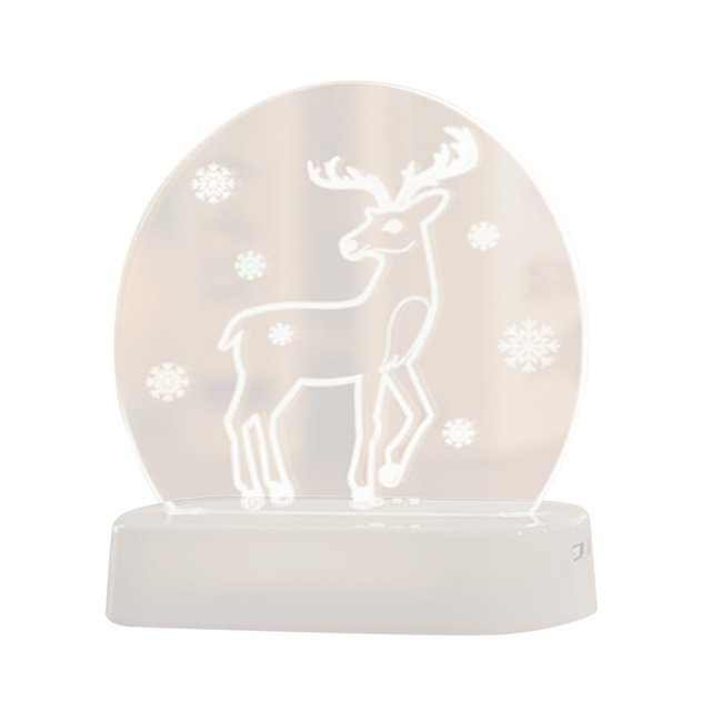 Christmas 3D Atmosphere Bedside Table Ing Ing Led Light Decoration