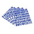 thumbnail image 1 of Unique Bargains Vinyl Self Adhesive Letter Number Sticker Decal Kit, Blue 81 Piece 10 Sheets, 1 of 5