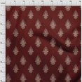 thumbnail image 3 of oneOone Viscose Chiffon Fabric Leaves|Floral & Paisley Block Print Fabric BTY 42 Inch Wide, 3 of 4