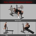 thumbnail image 4 of Soozier Adjustable Weight Bench Foldable with Barbell Rack and Dip Station, 4 of 10