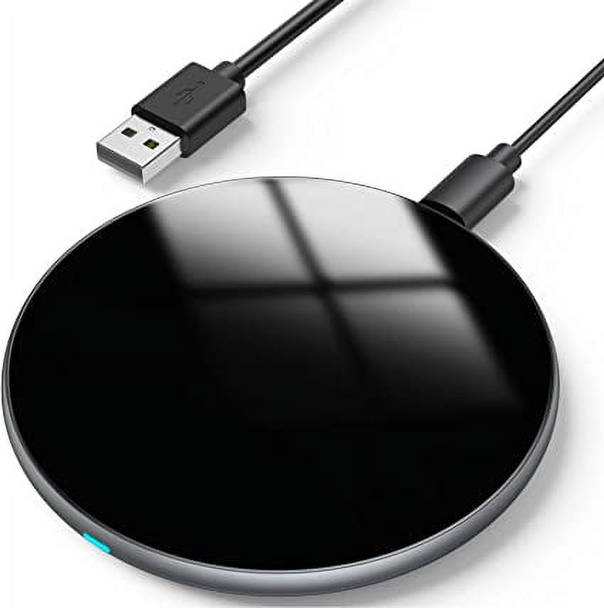 Jinsinto 15W fast wireless charger, Qi induction charger compatible with multiple smartphone models