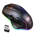 thumbnail image 1 of APPIE M30 Wireless Gaming Mouse, Rechargeable Computer Mouse Mice with Ergonomic Palm Rest, Rainbow Backlit Lights, 4 Levels DPI up to 3200, USB 2.4GHz Optical Mice for PC Laptop Desktop Gamer, 1 of 10