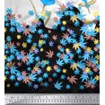 thumbnail image 3 of oneOone Viscose Jersey Fabric Artistic Flower Panel Print Sewing Fabric BTY 60 Inch Wide, 3 of 3