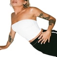 thumbnail image 3 of Women Tube Top  Strapless Backless Solid Slim Fit Summer Ladies Vest for Club Party, 3 of 7