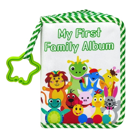 Hearth & Gear Baby Album Present Baby Cloth Photo Book Baby Growth Record Album Photo Album Soft Cloth Photo Album First Year Memory Photo Album Toddler Child Hold Photo Crafts for Girls Ages 8-12
