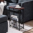 thumbnail image 2 of Costway 2 PCS Side Sofa Narrow Table w/ Removable Paper Holder for Living Room Toilet, 2 of 10