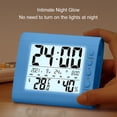thumbnail image 4 of Chmadoxn Indoor Electronic Temperature Hygrometer Luminous Large Screen Digital Display Desktop Small Alarm Clock Household Temperature Hygrometer Household wet thermometer, 4 of 6