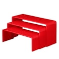 thumbnail image 4 of 3 Pieces Acrylic Display Stand Display Rack for Action Figure Toys Model Car red, 4 of 8