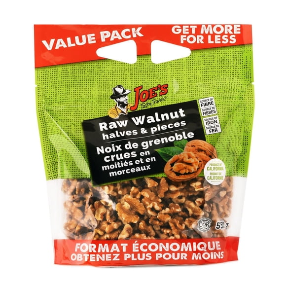Joe's Tasty Travels Value Pack Walnut 1/2's & Pieces 550g