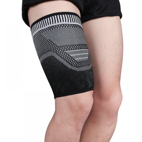 LEEYNEER Thigh Compression Sleeves Quad and Hamstring Support – Upper Leg Sleeves for Men and Women