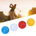 thumbnail image 2 of 20 Pack Plastic Golf Balls , Hollow Airflow, Practice Golf Balls, Golf Punch Training Balls for Home Putting Practice, Backyard Swing Practice, Driving Range, 2 of 9