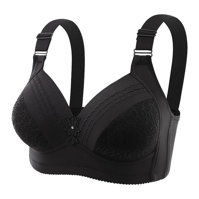 Timegard Plus Size Bras for Women with Support No Underwire Adjustable Wide Strap Comfort Daily Bras