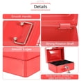 thumbnail image 3 of Security Box,Mini Steel Petty Lockable Cash Money Coin Safe Security Box Household, 3 of 7