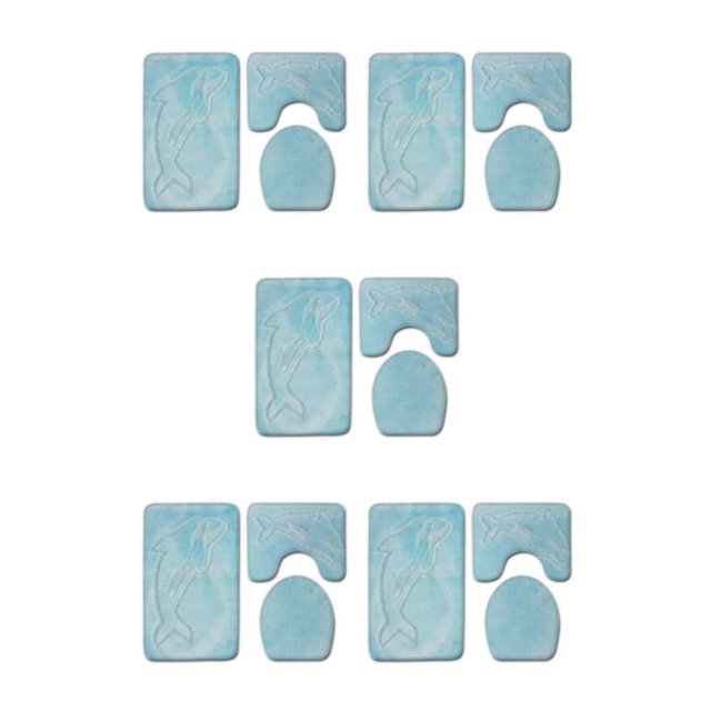 Transemion 3pcs/set Absorbent Bath Mat For Bathtub And Shower Easy To Clean Durable Comfortable Eco-friendly PJ210908-A010 5Set
