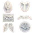 thumbnail image 2 of Opolski Silicone Mold Angle Wing Mirror Mould DIY Craft Jewelry Epoxy Resin Mold Tool, 2 of 8