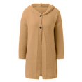 thumbnail image 5 of Baberdicy Women's Hooded Knit Cardigan, Commuter Poncho Sweater, Plus-Size Layer & Fall Strolls , Hooded Knit Cardigan, Commuter Poncho Sweater, Plus-Size Layer F L, 5 of 5